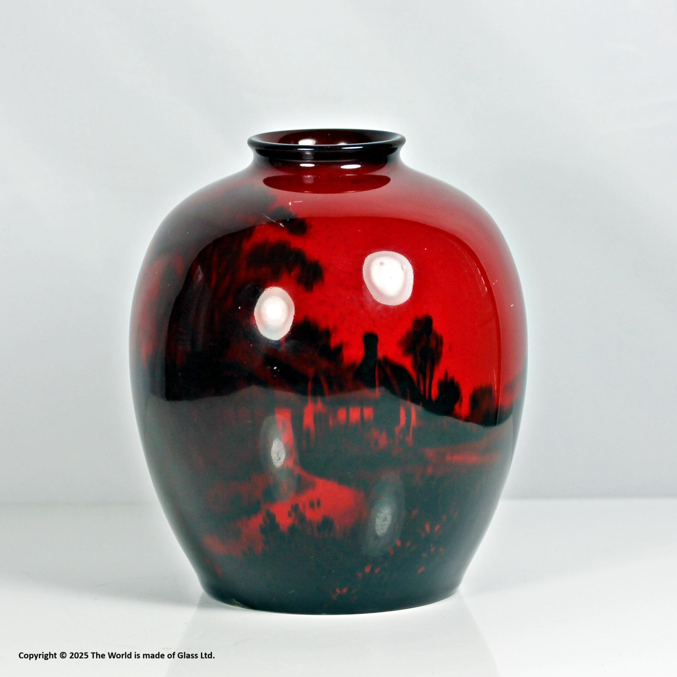 Royal Doulton Flambe Vase - Etsy