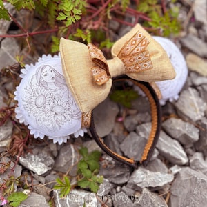 Floral Ink Mouse Ears – “Pocahontas”