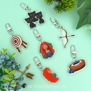 Merida Acrylic Keychain – Key Ring – Disney Inspired Backpack Accessory