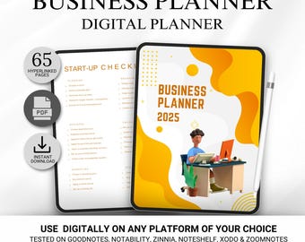 Business Plan Template Printable | Small Business Planner Workbook | Digital Download
