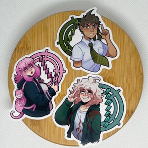 Super Danganronpa 2 Protagonists Clear Vinyl Stickers