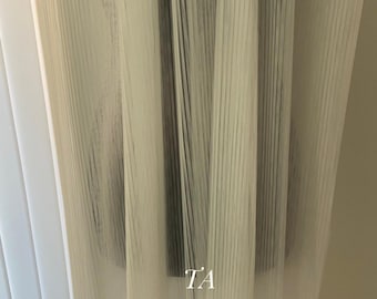 Pleated wedding veil 1 tier fingertip length from soft tulle with comb for wedding