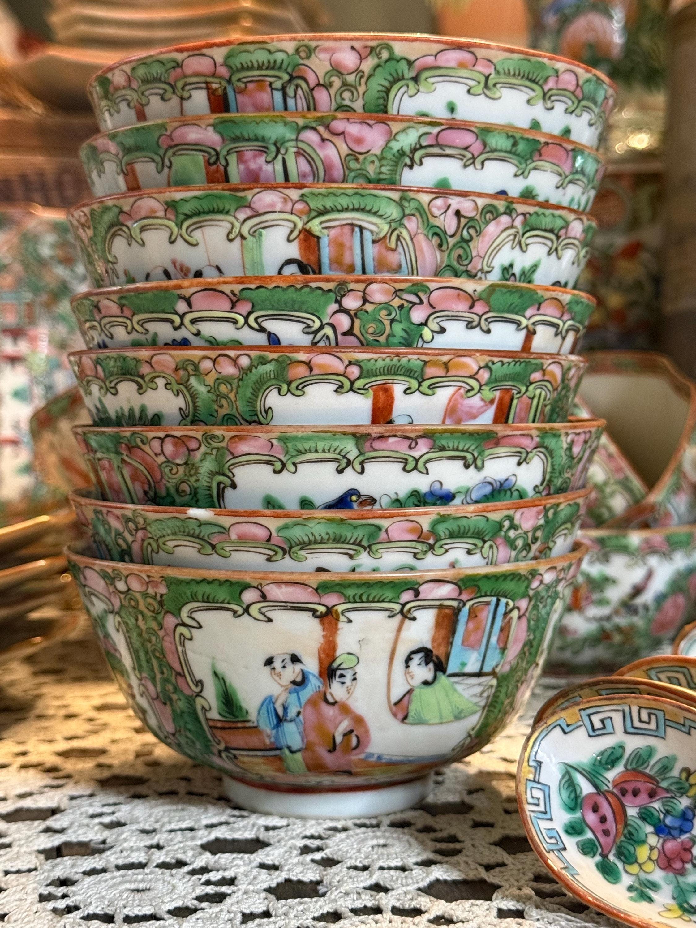 Vintage Chinese Porcelain Bowl - Etsy