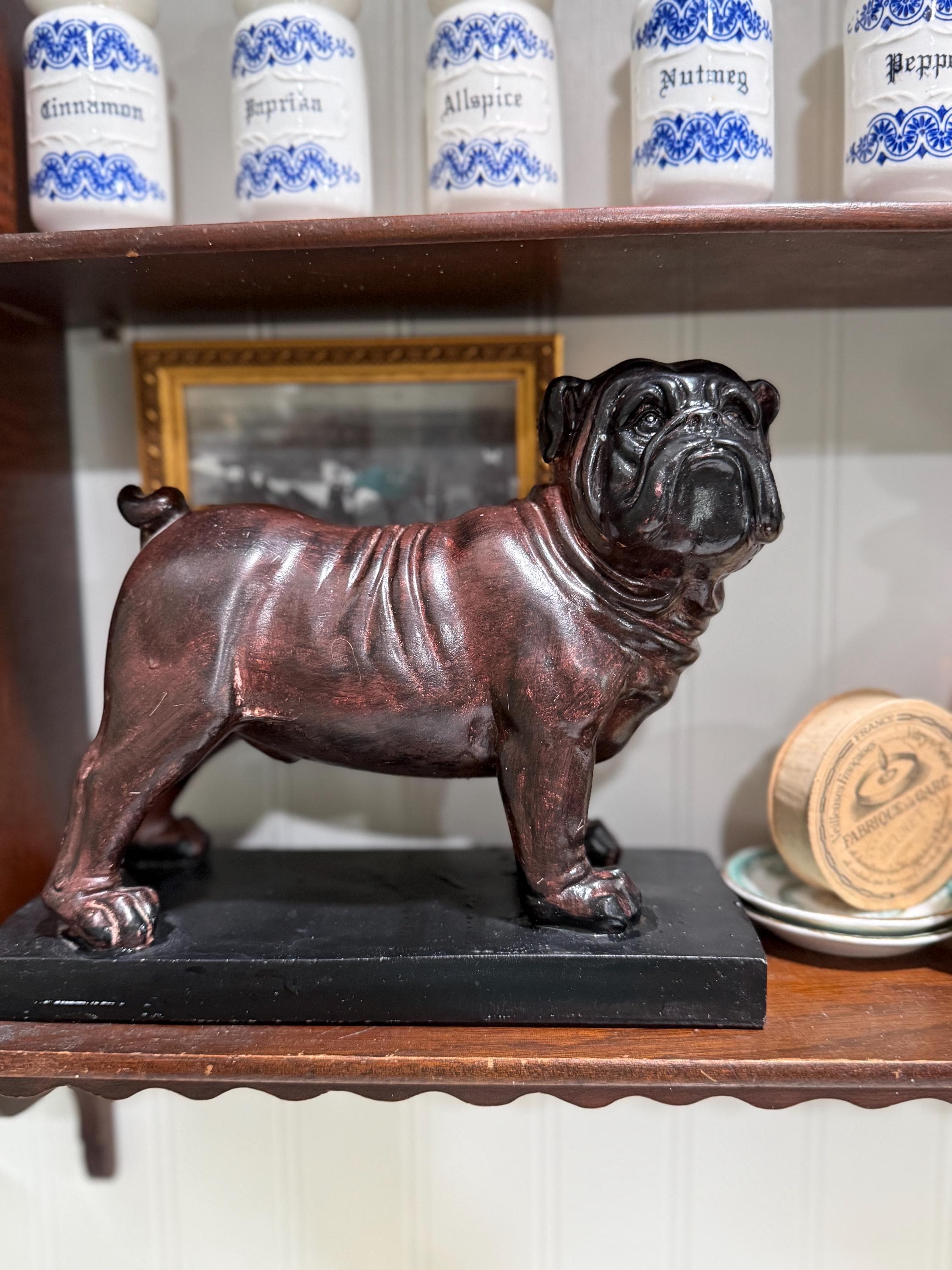 Vintage English Bulldog Figurine - Etsy