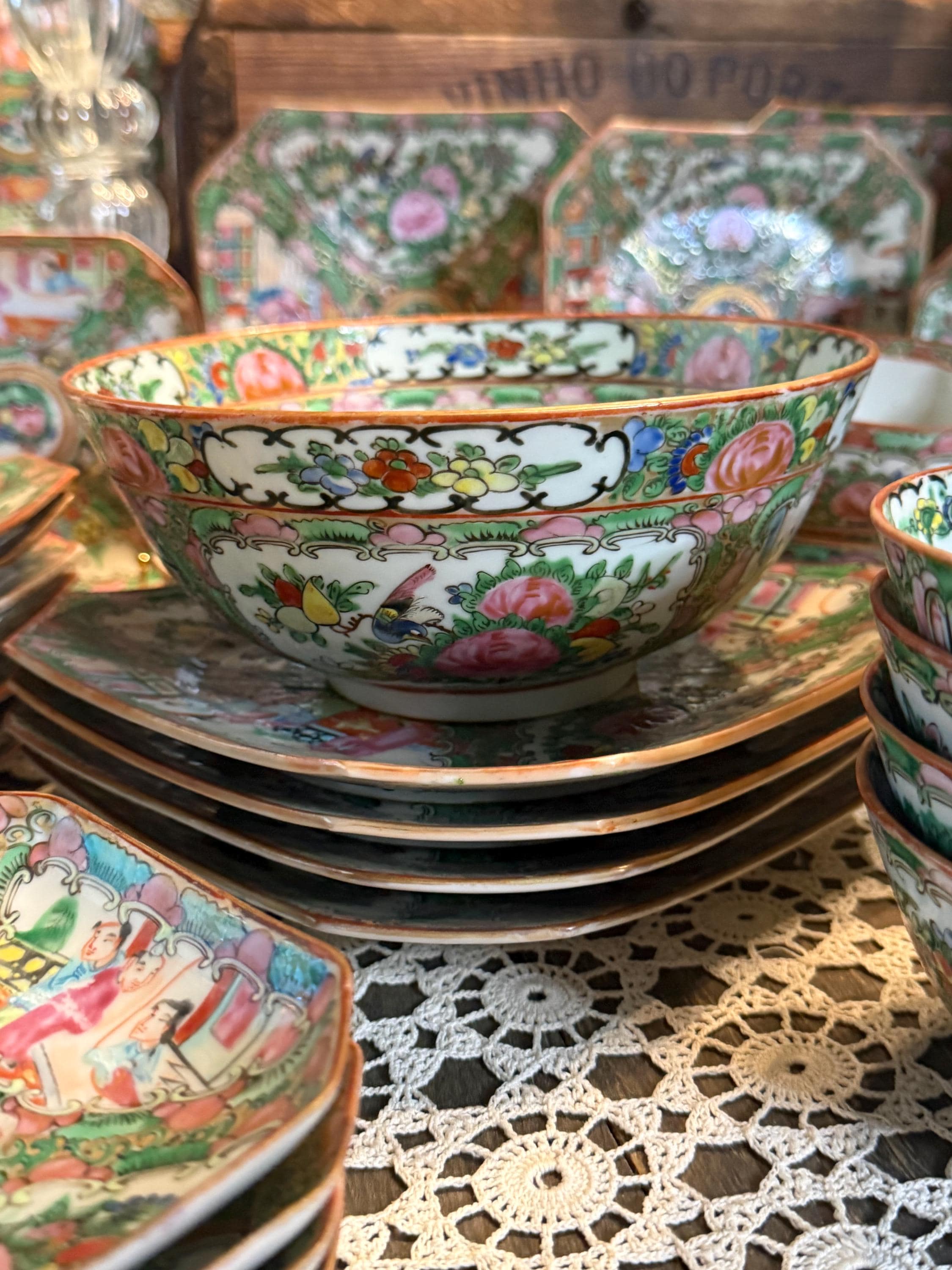 Antique Rose Bowl - Etsy