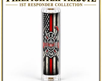 Firefighter Maltese Cross Thin Red Line Resin Pen Blank
