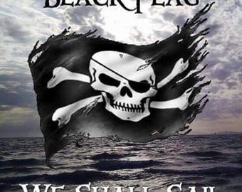 Resin Pirate Pen Blank: "Under a Black Flag We Sail"