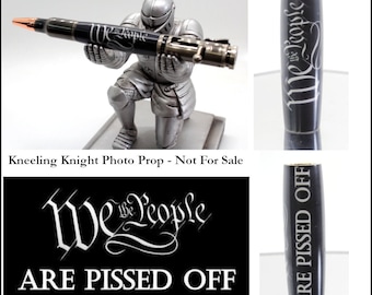 Patriotic Resin Pen Blank: 'We The People Are Pissed Off' - Bolt Action Pen Supply