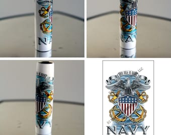 US Navy “The Sea is Ours” Special Decal Pen Blank – Licensed for Sierra, Bolt Action, PSI Nautical