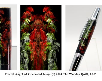 Fractal Angel - Fractal Art Sierra™ Twist Pen Blank - AI Generated - Great Gift for any Friend