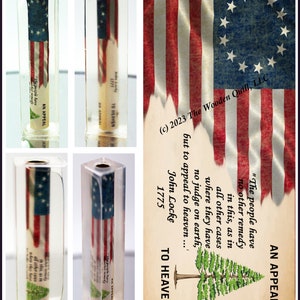 Bolt Action-John Locke-Pine Tree Flag -  Pen Blank Betsy Ross Flag - An Appeal To Heaven