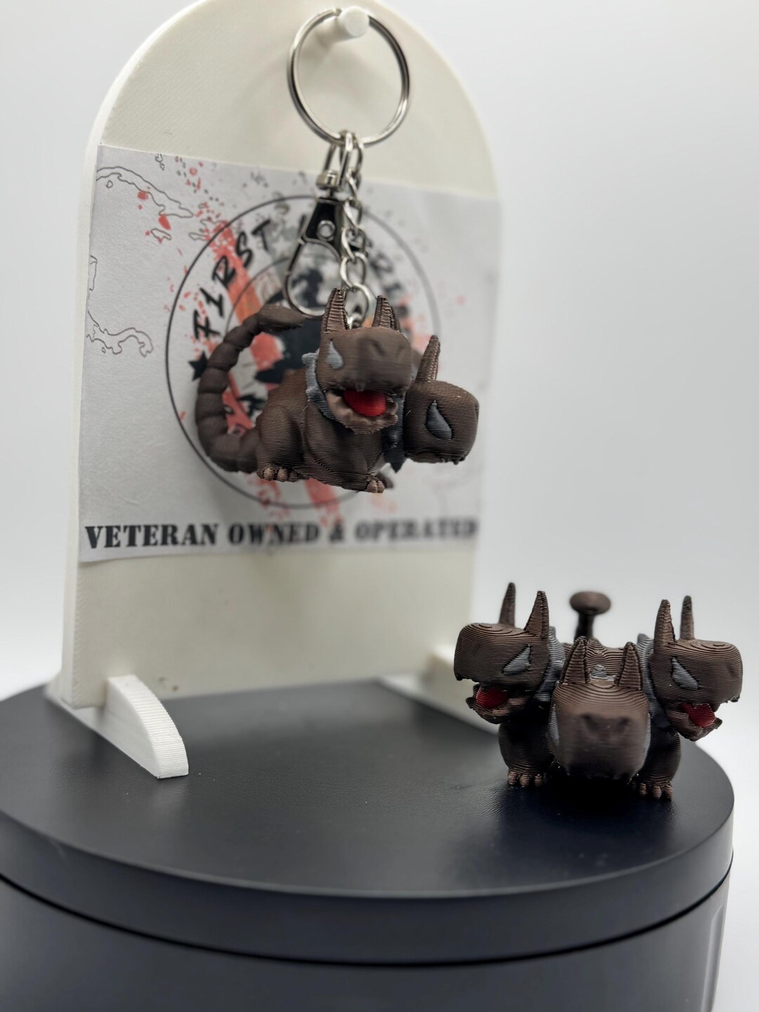 Cerberii, Greek Myth Keychain – 3D Printed Mini Cerberus Creature ...
