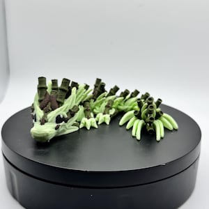 Baby Bamboo-Themed Dragon – 3D Printed Fantasy Woodland Beast By CinderWing3D