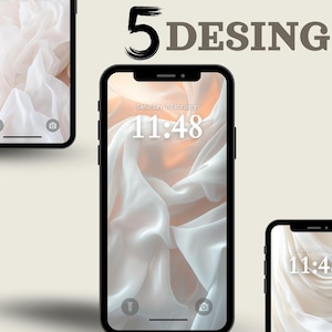 Minimalist Sunset Aesthetic iPhone & Android Wallpapers | Warme getönte digitale Hintergründe | 5 hochwertige Handy-Hintergründe