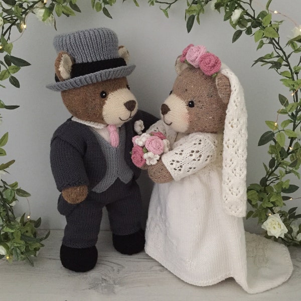 Bride & Groom Bears - 'Knit a Teddy'