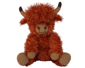 Vache Highland (tricot en peluche)