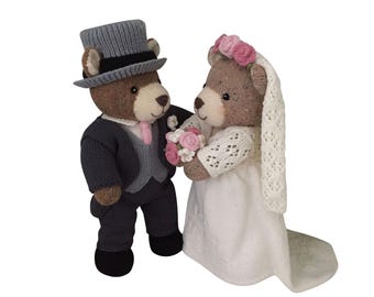 Knit a Teddy Bride and Groom Bears Bundle
