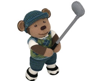 Knit a Teddy Outfit Golfer