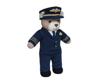 Pilot Uniform (Knit a Teddy)