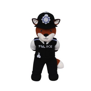 Police teddy bear knitting pattern sale