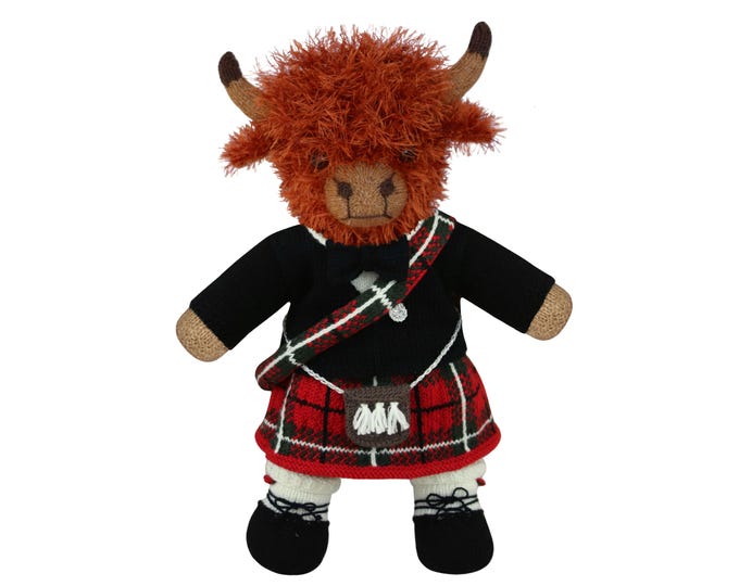 Knit a Teddy Outfit Highland Dress