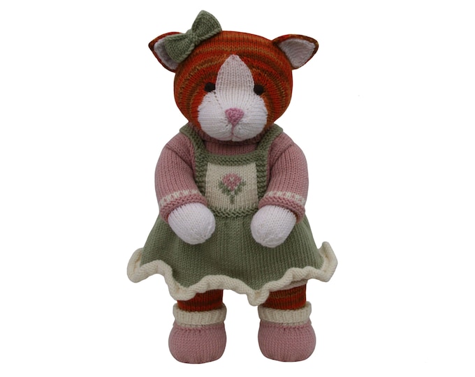 Knit a Teddy Outfit Flower Pinafore