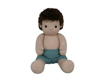 Knitted Boy Doll Etsy