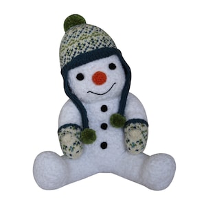 Boneco de neve - tricotar um ursinho