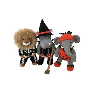 Teje un osito de peluche, paquete de safari de Halloween