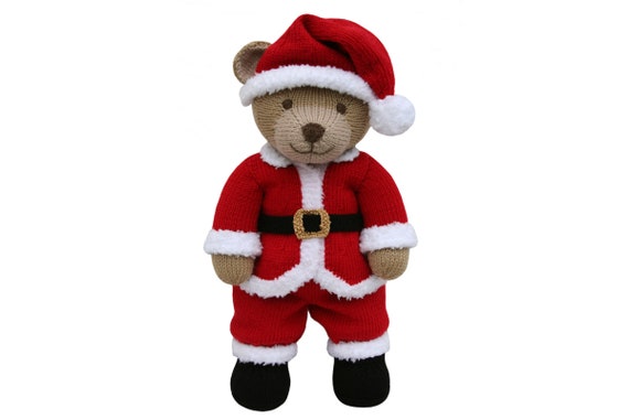 Peluche de Noël à personnaliser - Nounours en costume de Noël à logoter