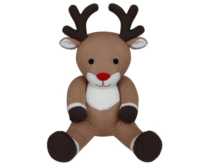 Knit a Teddy Reindeer