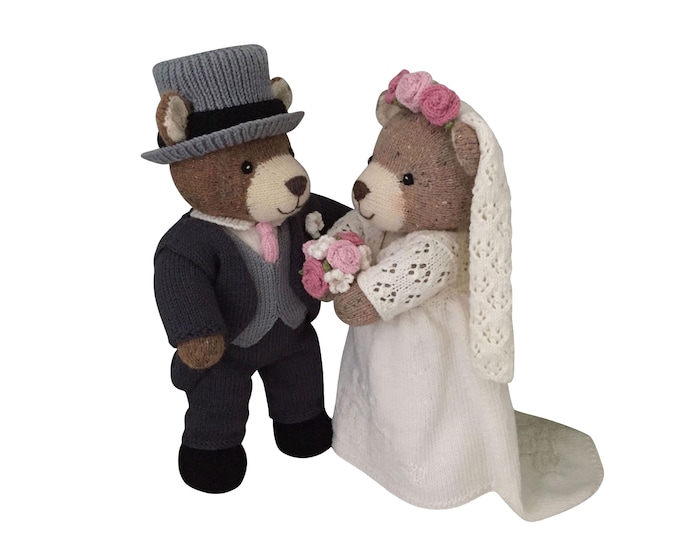 Knit a Teddy Bundle Bride and Groom Bears