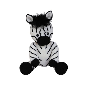 Teje una cebra de peluche