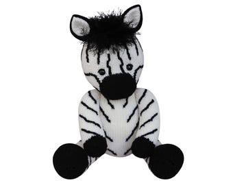 Knit a Teddy Zebra