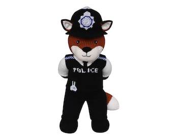 Knit a Teddy Outfit Police Officer