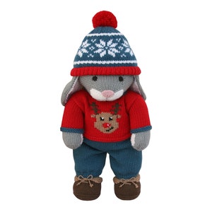 Roupa de Jumper de Natal - Tricotar um Teddy