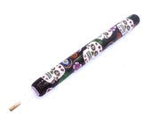 Polymer Clay Diamond Painting Pen, Diamond Embroidery Pen, Sugar Skull, Day of the Dead, Black Glitter