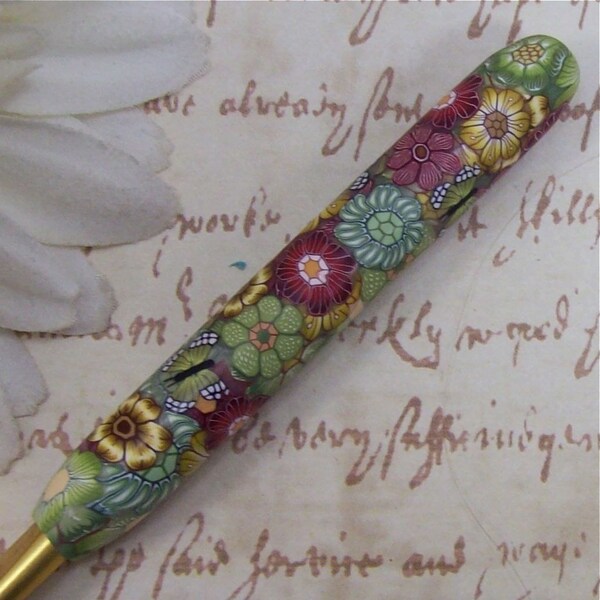 Susan Bates Polymer Clay Covered Crochet Hook, Size J 10/ 6.00mm