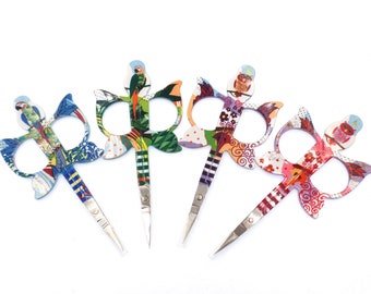 Colorful Stainless Steel Scissors, Crochet Scissors, Embroidery Scissors, Knitting Scissors, Craft Scissors, Owl, Parrot