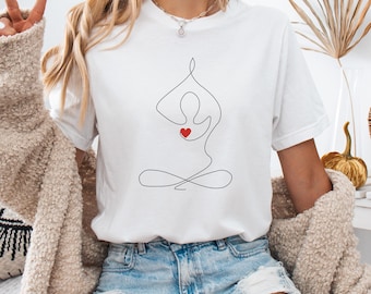 Yoga T-Shirt, Spiritual Workout, Good Vibrations, Meditation, Yoga Lover Shirt, Spiritual Shirt, Workout Shirt, Yoga Gifts, Yoga Pose Tee