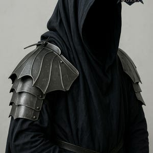 Costume Nazgul Medievale Con Spallacci Armatura - Costume Adulto Nero Per Cosplay E Halloween - Foto 10