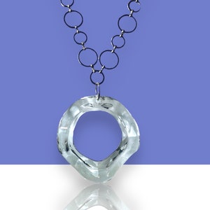 Lucite Circle Necklace
