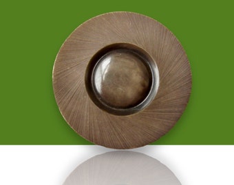 Anillo Botón Gris Antiguo