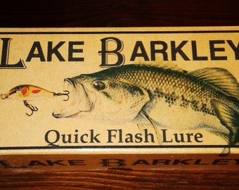 Lake Sunapee Fishing Lure Boxes Lake House Decor Etsy