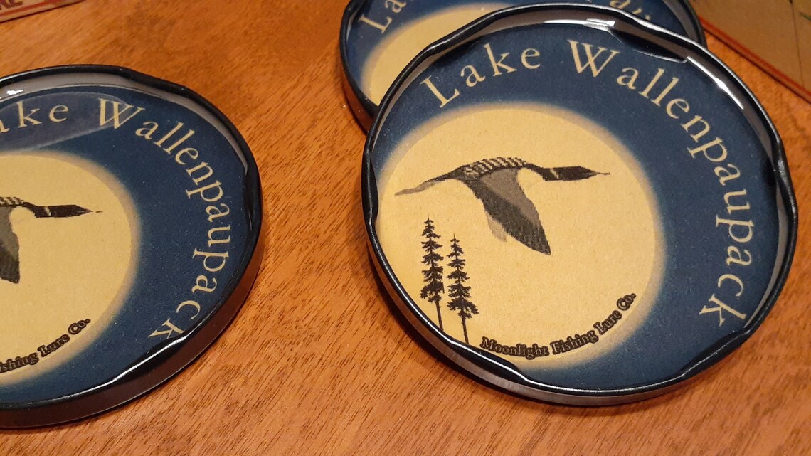Lake Wallenpaupack Wine Coasters for Your Pennsylvania Lake Etsy