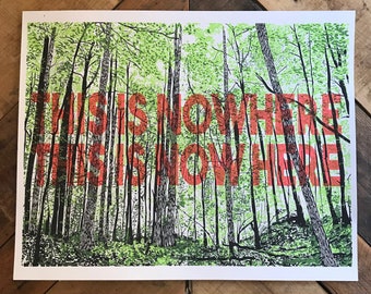 This is nowhere Screen print