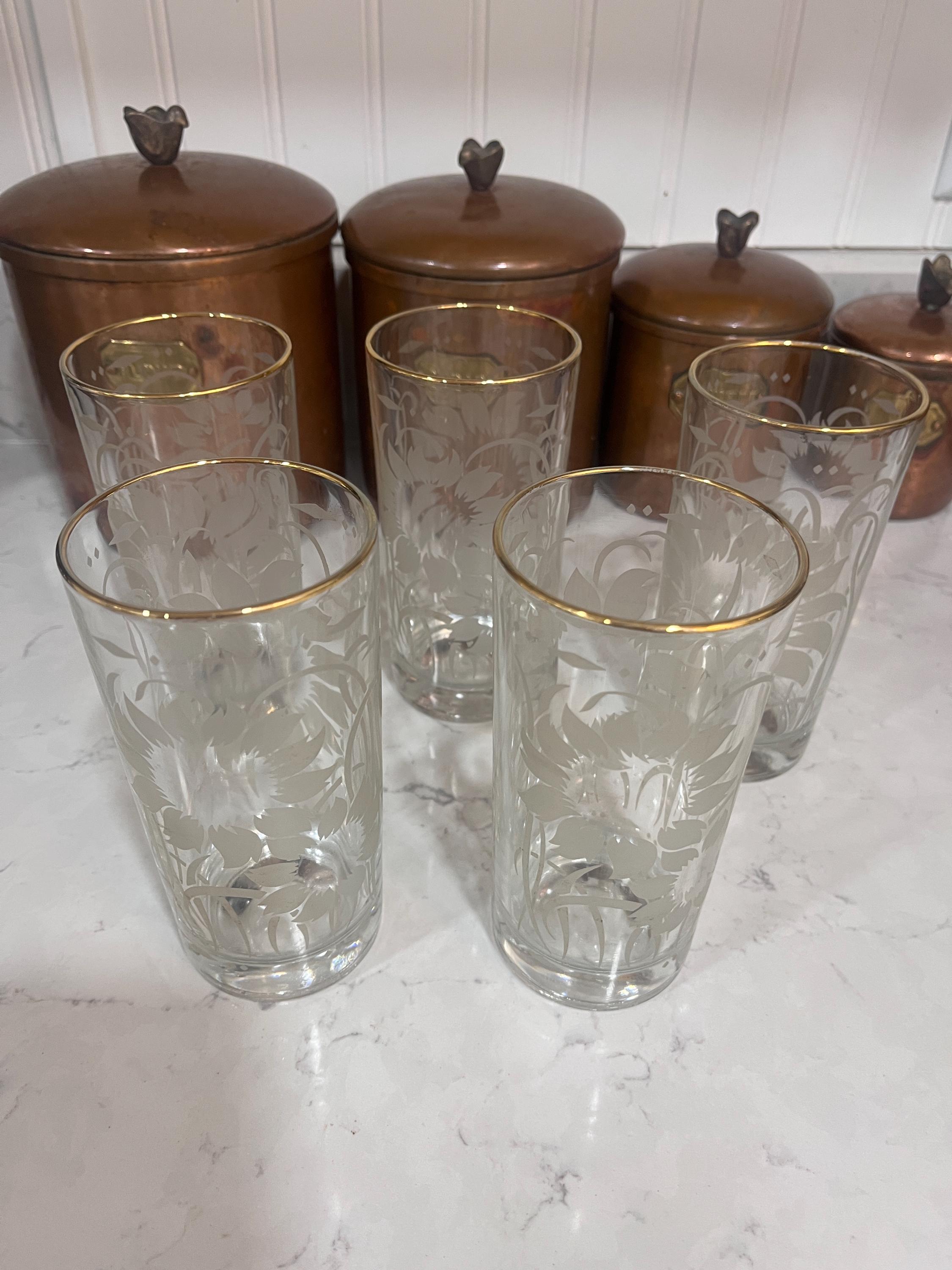 Etched Glass Sunflower Vintage - Etsy