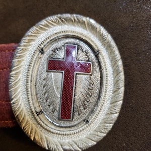 Antique Masonic Knights Templar Sword Belt.