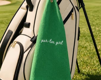 Par-tee Mädchen Damen Damen Golf Handtuch - Benutzerdefinierte Damen Golf Accessoire