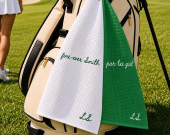 Personalisierte Bachelorette Golf Handtücher - ""Für immer"" Benutzerdefinierte Bachelorette Geschenke, Golf Bachelorette Party